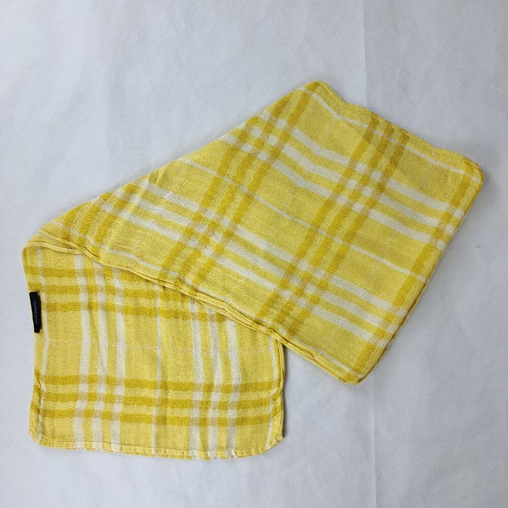 Burberry Yellow Plaid Scarf